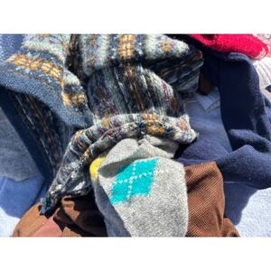 3.48 lb Bulk Lot Wool Cashmere Sweater Suit Fair Isle‎ Pieces Crafting Upcycling